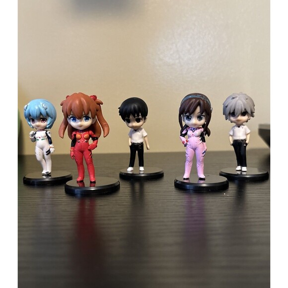 Evangelion Primostyle Mini Figure Collection 5 pcs- Rei Asuka Mari Shinji Kaworu - Picture 2 of 13
